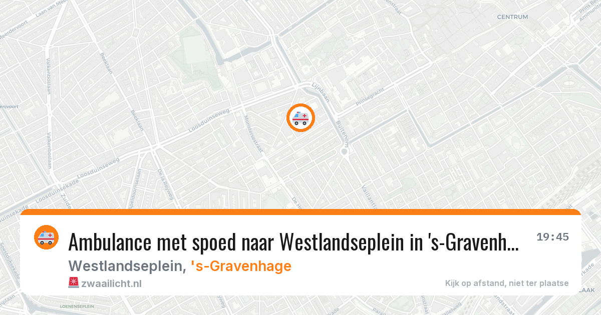 Ambulance met spoed naar Westlandseplein in 's-Gravenhage — 28 feb 2026