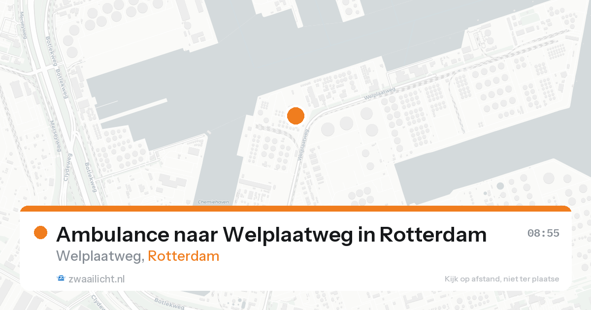 Ambulance naar Welplaatweg in Rotterdam — 26 mei 2026