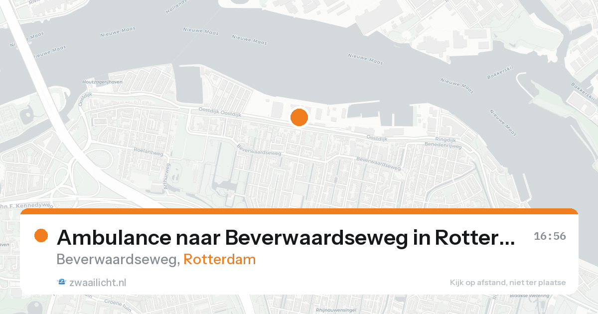 Ambulance naar Beverwaardseweg in Rotterdam — 15 aug 2026