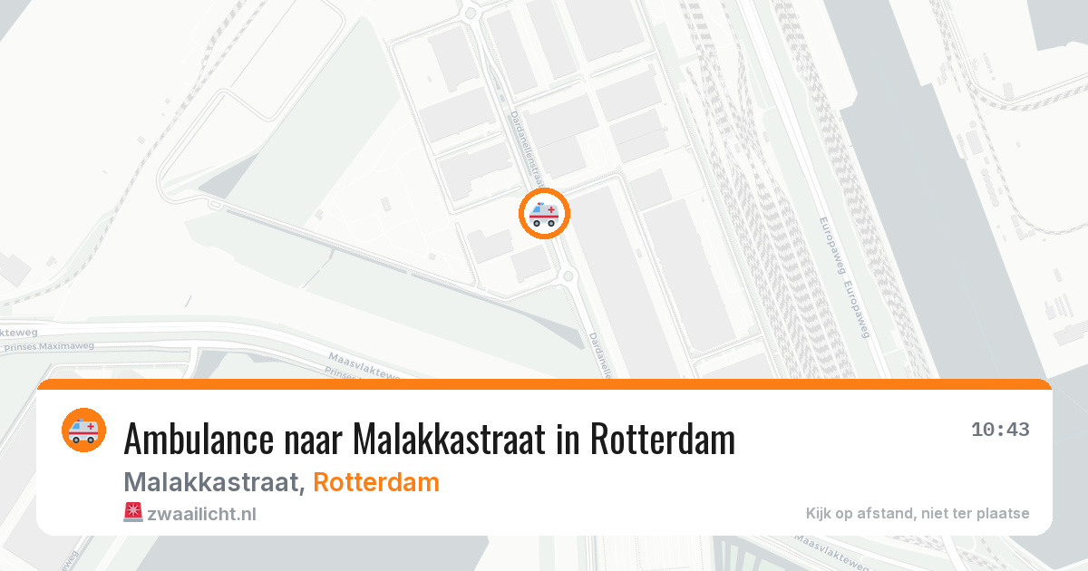 Ambulance naar Malakkastraat in Rotterdam — 22 mei 2026