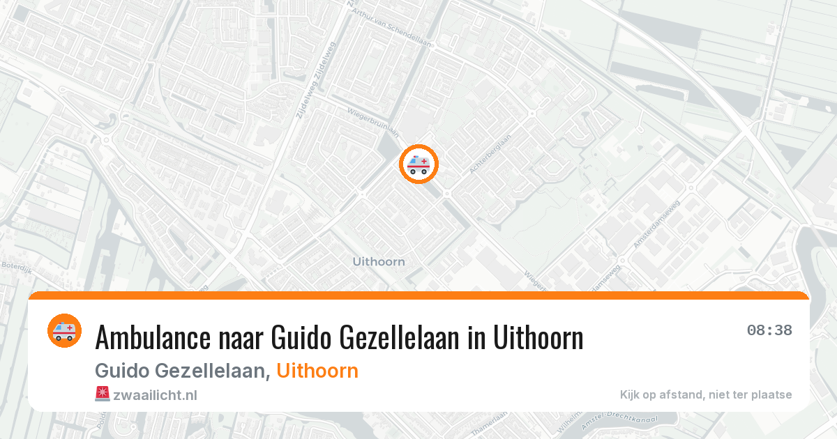 Ambulance naar Guido Gezellelaan in Uithoorn — 9 jul 2026