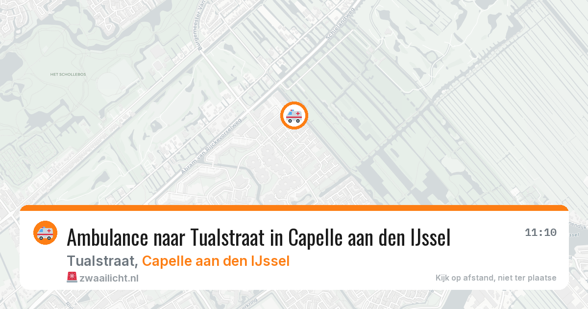 Ambulance naar Tualstraat in Capelle aan den IJssel — 31 mei 2026