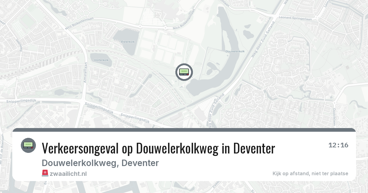 Verkeersongeval op Douwelerkolkweg in Deventer — 29 mei 2026