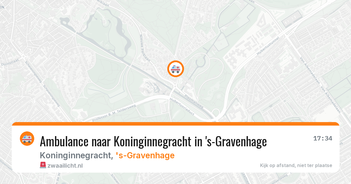 Ambulance naar Koninginnegracht in 's-Gravenhage — 7 apr 2026