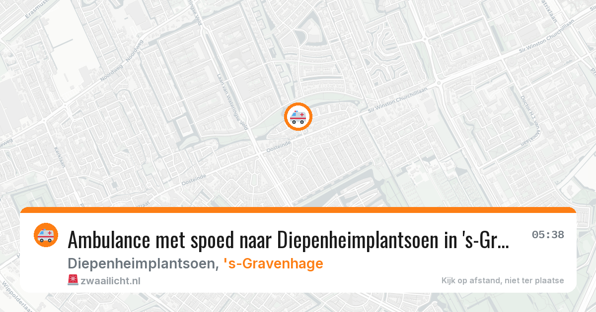 Ambulance met spoed naar Diepenheimplantsoen in 's-Gravenhage — 21 apr 2026