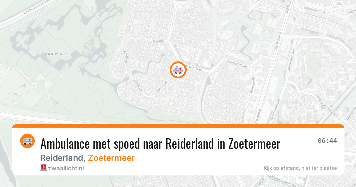 Ambulance met spoed naar Reiderland in Zoetermeer — 2 mrt 2026