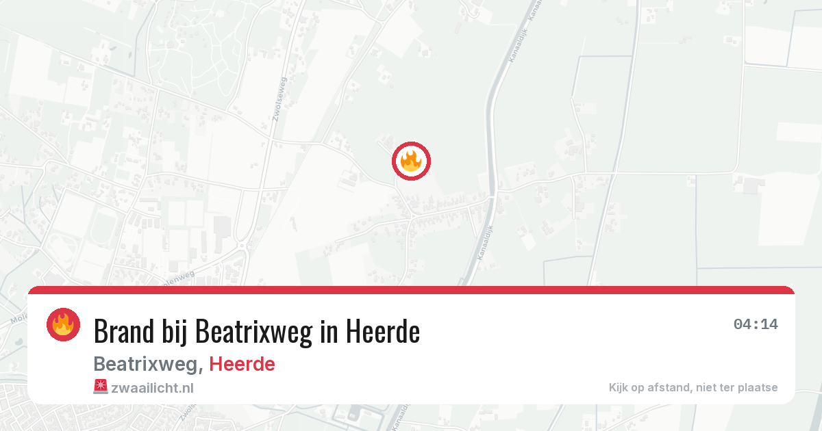 Brand bij Beatrixweg in Heerde — 28 jun 2026