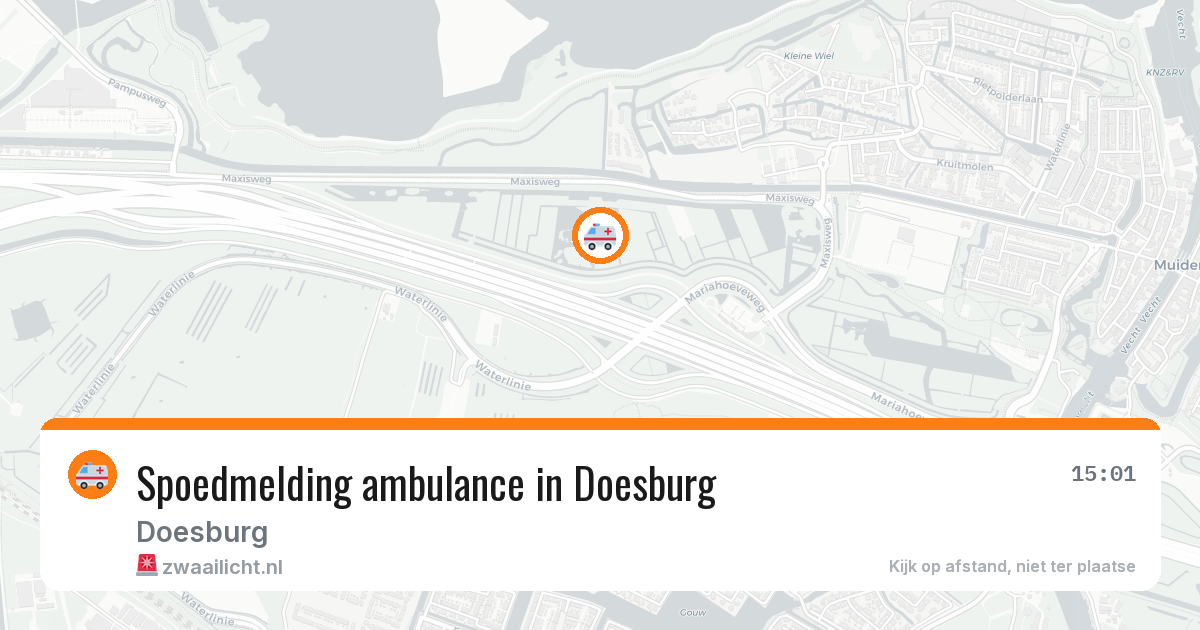 Spoedmelding ambulance in Doesburg — 14 aug 2026