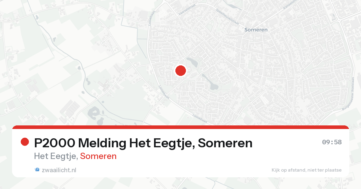 P2000 Melding Het Eegtje, Someren — 7 feb 2026