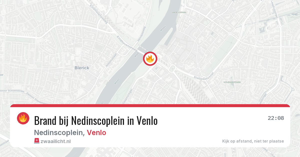 Brand bij Nedinscoplein in Venlo — 17 jul 2026