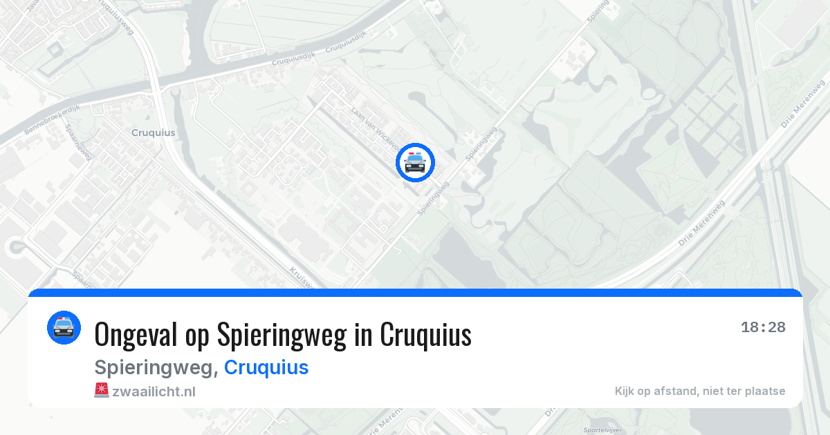 Ongeval op Spieringweg in Cruquius — 26 jun 2026