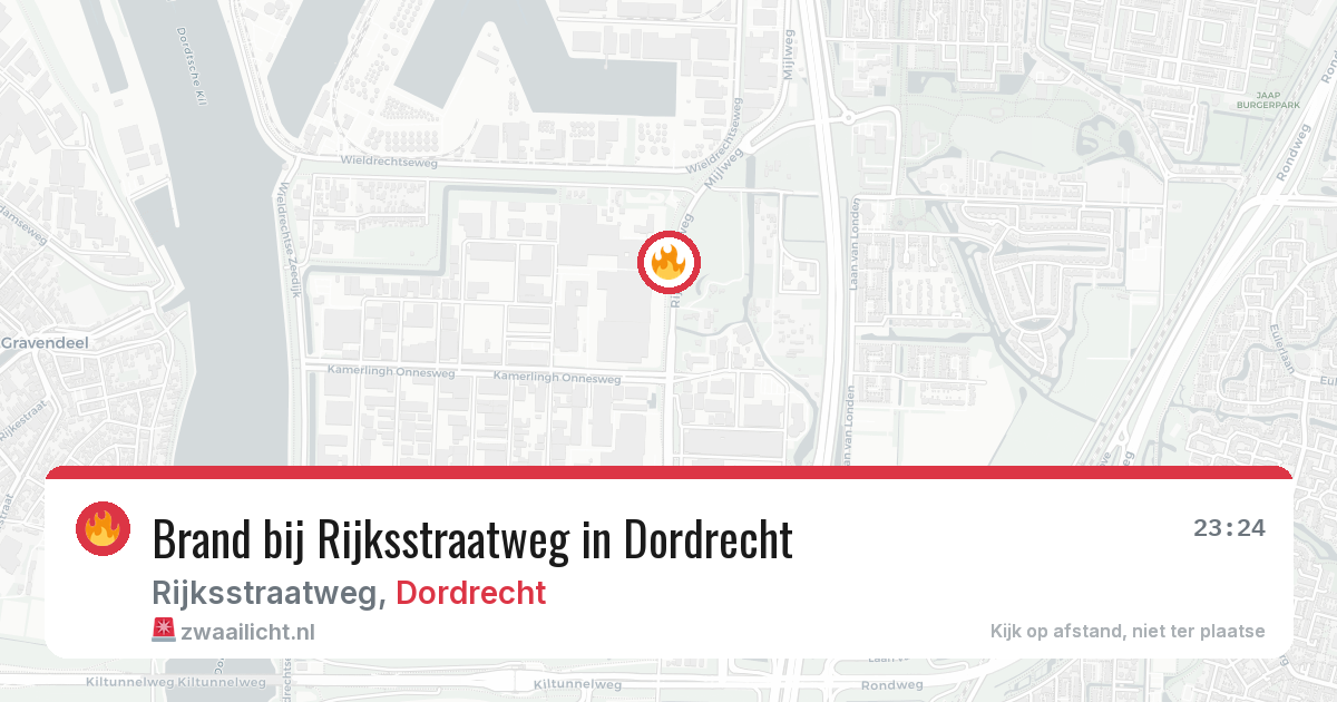 Brand bij Rijksstraatweg in Dordrecht — 28 apr 2026