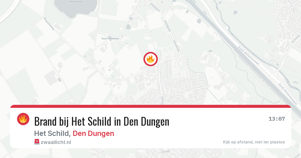 Brand bij Het Schild in Den Dungen — 21 apr 2026