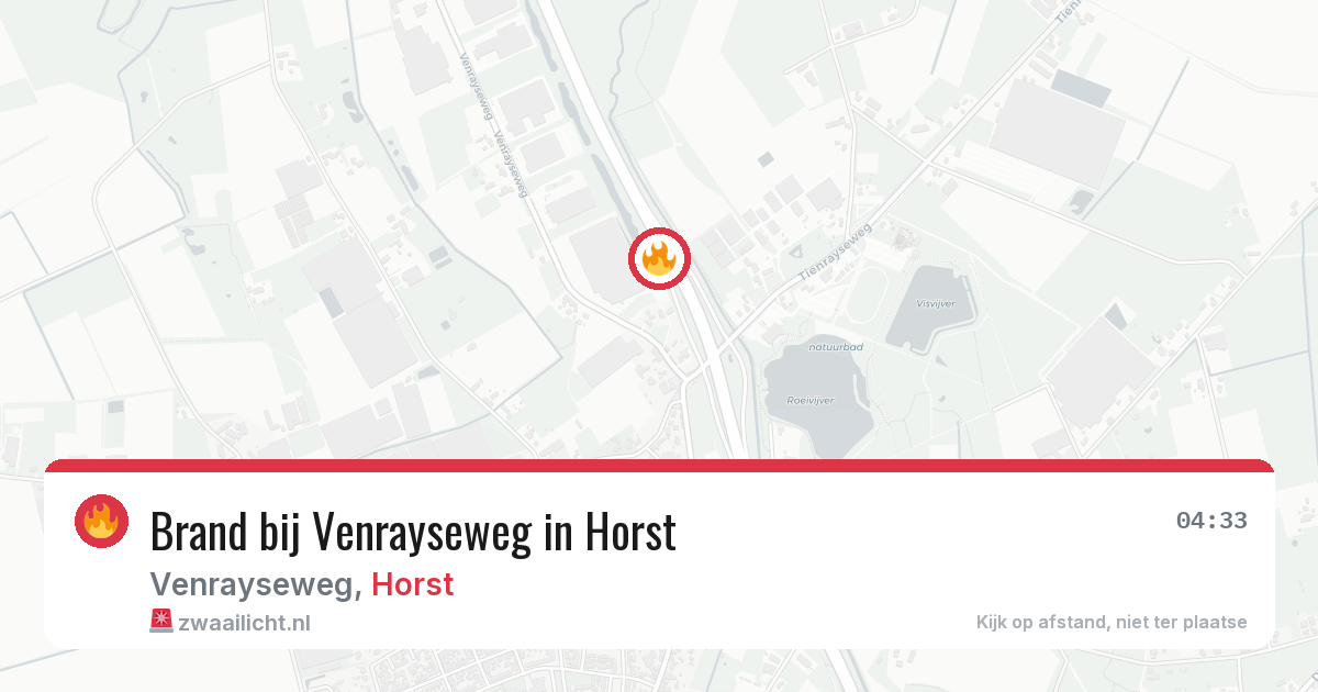 Brand bij Venrayseweg in Horst — 18 jun 2026