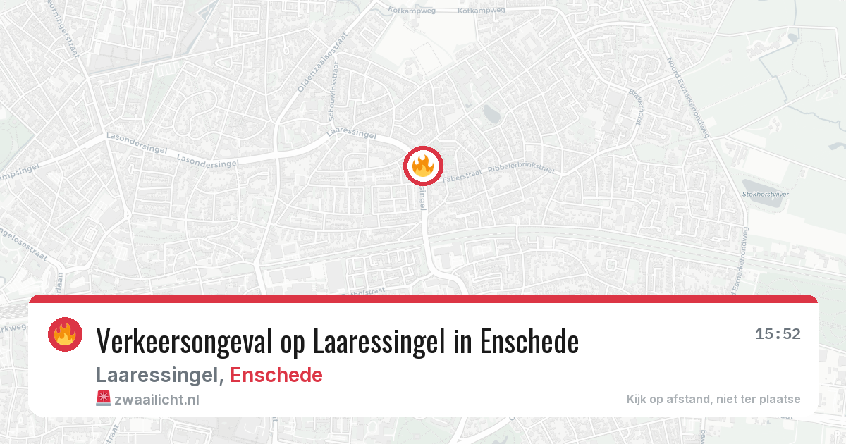 Verkeersongeval op Laaressingel in Enschede — 10 apr 2026