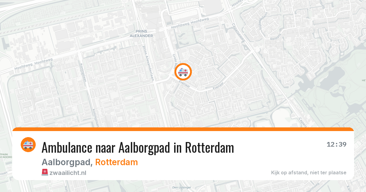 Ambulance naar Aalborgpad in Rotterdam — 5 aug 2026