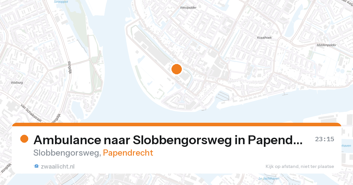 Ambulance naar Slobbengorsweg in Papendrecht — 18 feb 2026
