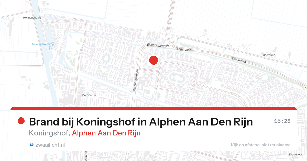 Brand bij Koningshof in Alphen Aan Den Rijn — 4 mrt 2026