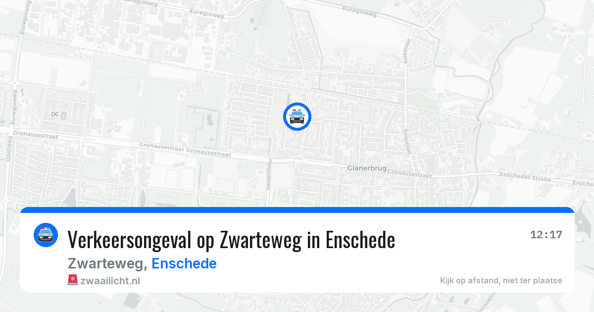 Verkeersongeval op Zwarteweg in Enschede — 24 apr 2026