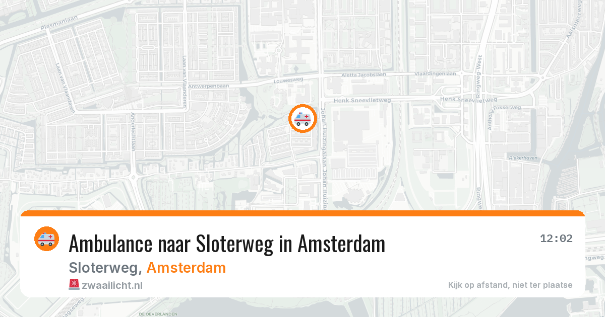 Ambulance naar Sloterweg in Amsterdam — 30 mrt 2026