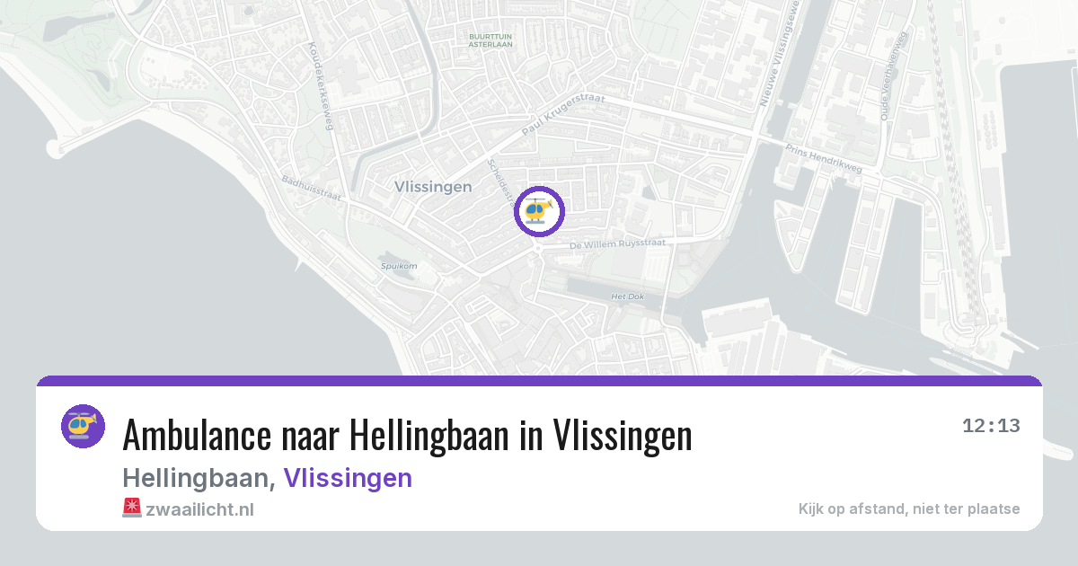 Ambulance naar Hellingbaan in Vlissingen — 27 jun 2026