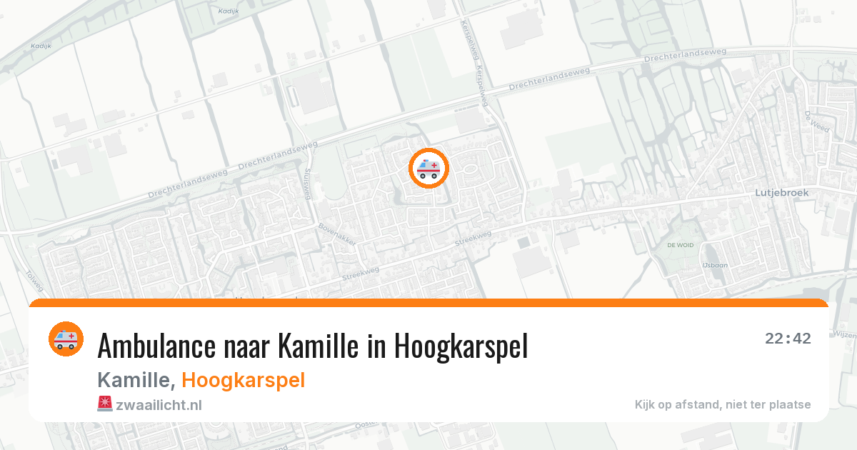 Ambulance naar Kamille in Hoogkarspel — 4 jul 2026