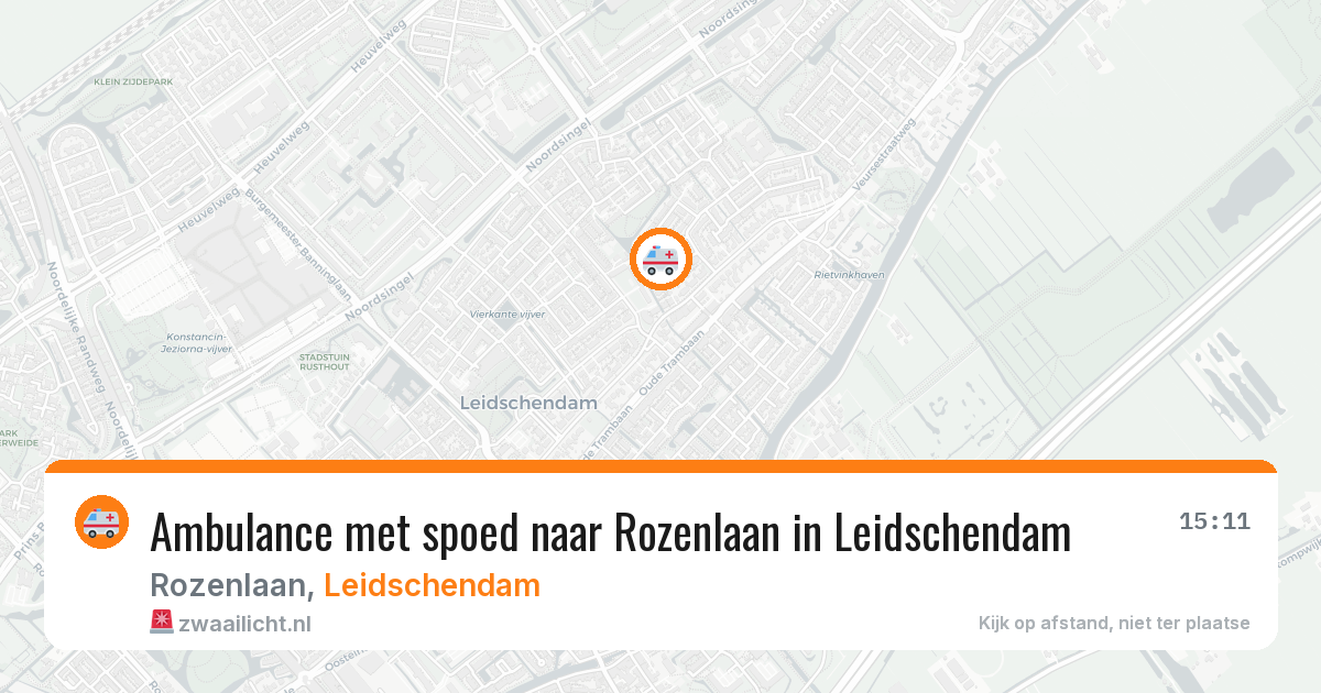 Ambulance met spoed naar Rozenlaan in Leidschendam — 23 jan 2026