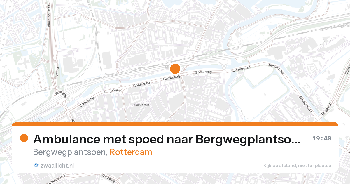 Ambulance met spoed naar Bergwegplantsoen in Rotterdam — 27 aug 2026