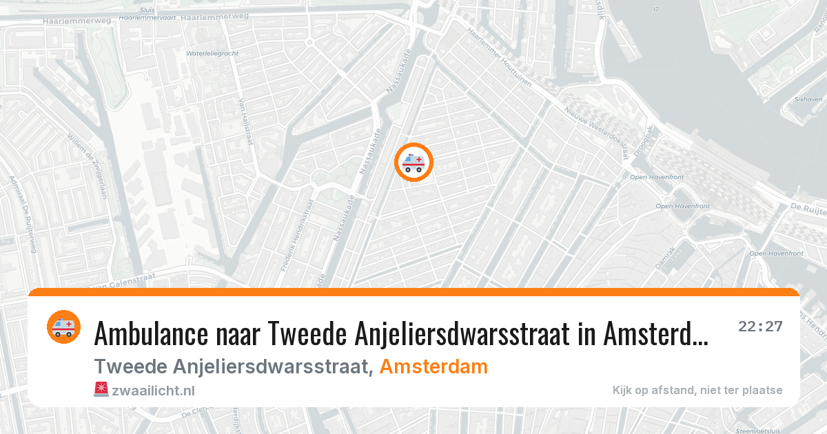 Ambulance naar Tweede Anjeliersdwarsstraat in Amsterdam — 1 jul 2026
