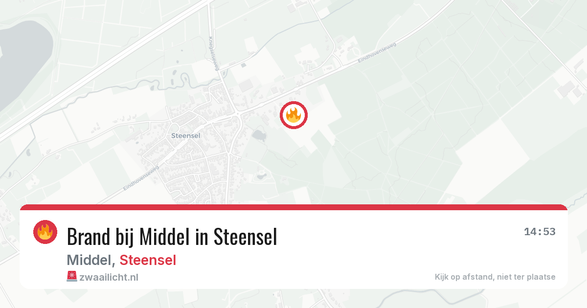 Brand bij Middel in Steensel — 11 aug 2026