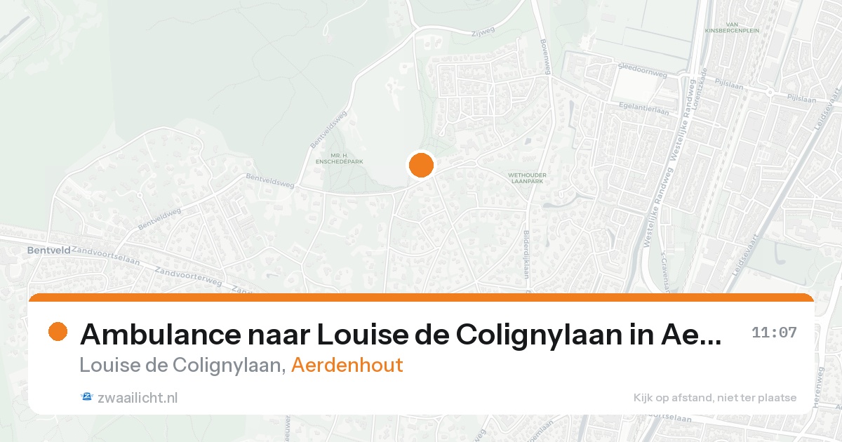 Ambulance naar Louise de Colignylaan in Aerdenhout — 31 jan 2026