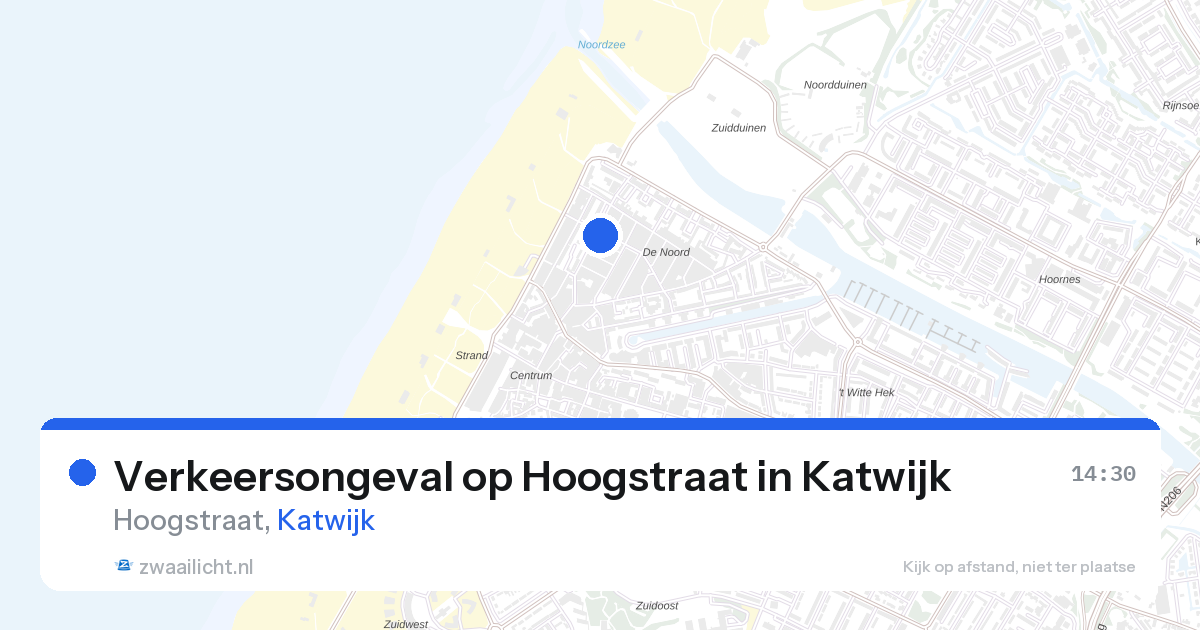 Verkeersongeval op Hoogstraat in Katwijk — 20 mrt 2026