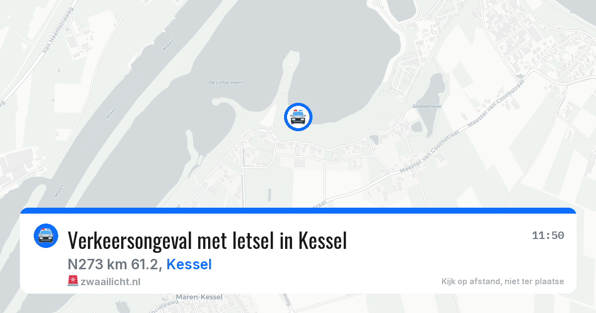 Verkeersongeval met letsel in Kessel — 11 jul 2026