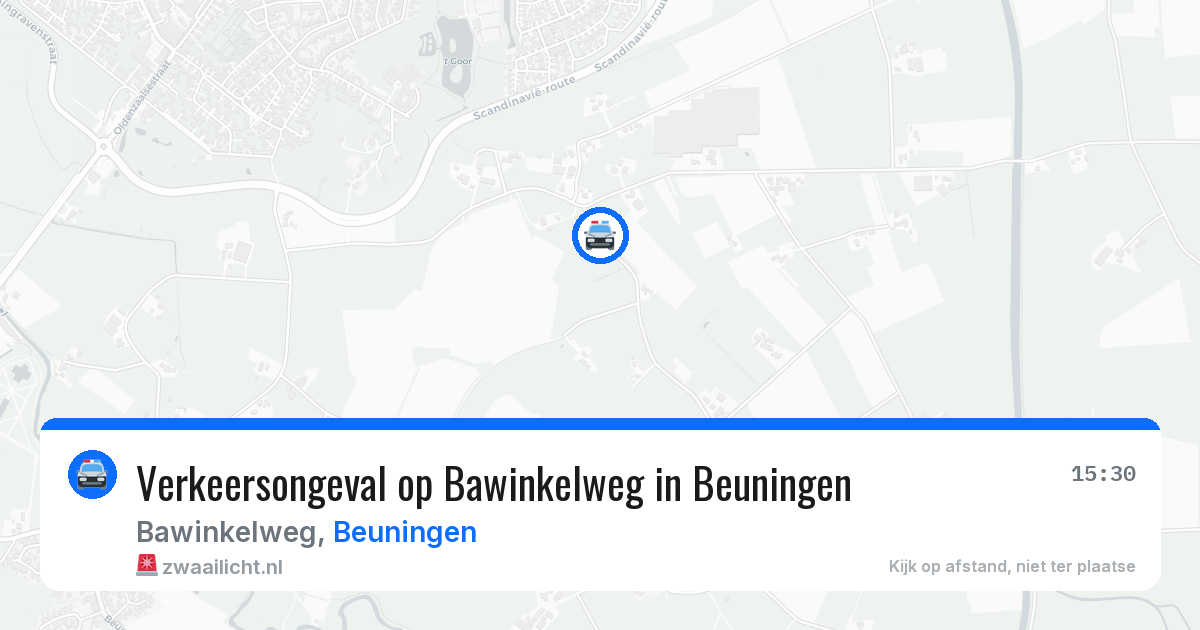 Verkeersongeval op Bawinkelweg in Beuningen — 24 jun 2026