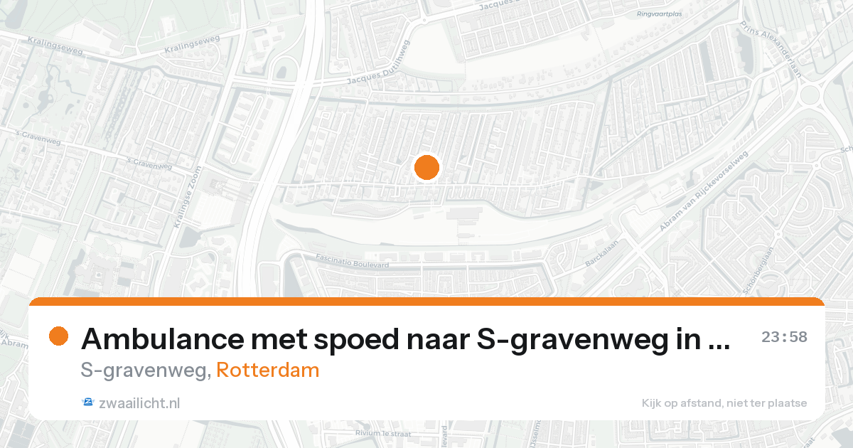 Ambulance met spoed naar S-gravenweg in Rotterdam — 7 feb 2026