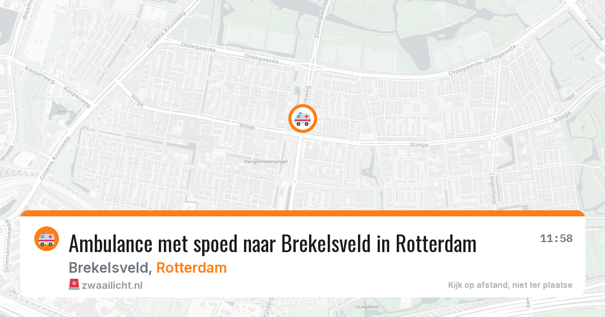 Ambulance met spoed naar Brekelsveld in Rotterdam — 28 mei 2026