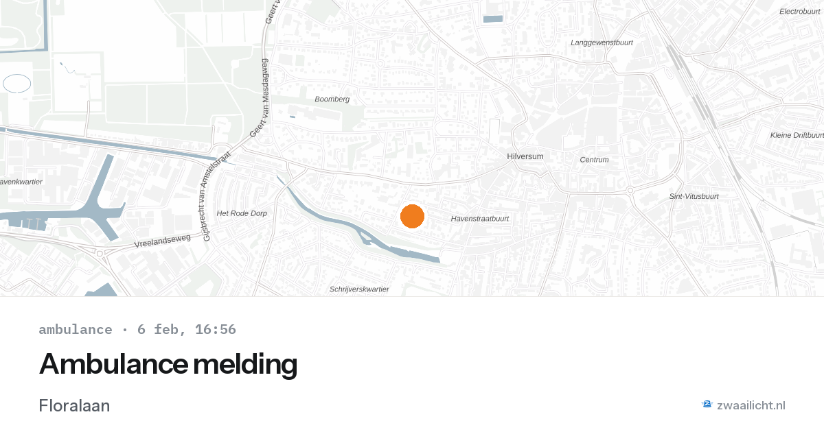 Ambulance melding — 6 feb 2026