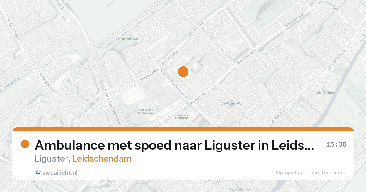 Ambulance met spoed naar Liguster in Leidschendam — 7 feb 2026