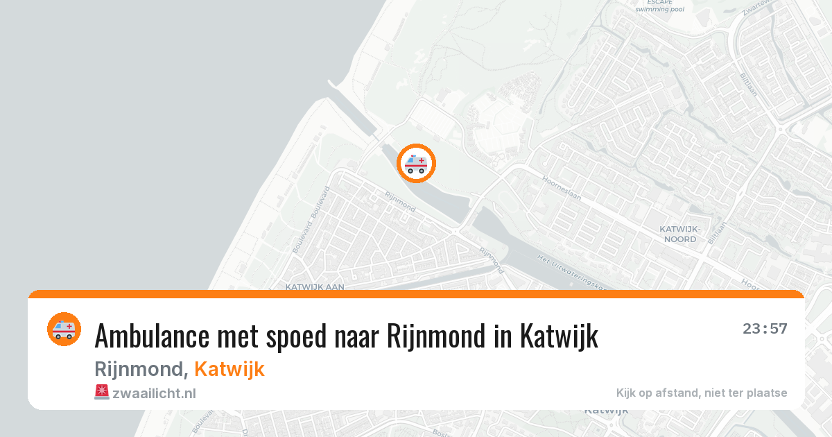 Ambulance met spoed naar Rijnmond in Katwijk — 10 aug 2026
