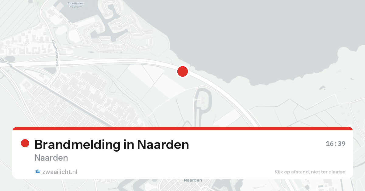 Brandmelding in Naarden — 24 aug 2026