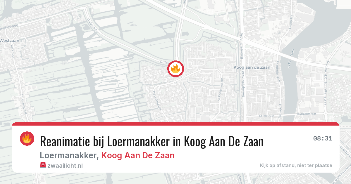 Reanimatie bij Loermanakker in Koog Aan De Zaan — 26 jun 2026
