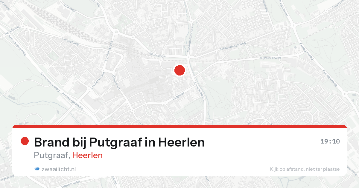 Brand bij Putgraaf in Heerlen — 15 aug 2026
