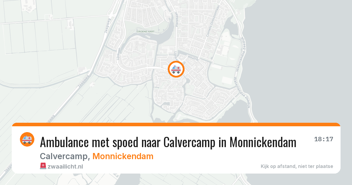 Ambulance met spoed naar Calvercamp in Monnickendam — 19 jan 2026