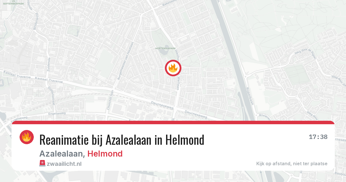 Reanimatie bij Azalealaan in Helmond — 28 jul 2026