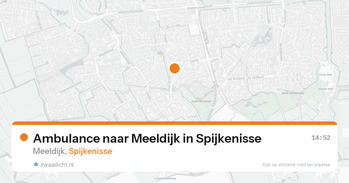 Ambulance naar Meeldijk in Spijkenisse — 22 aug 2026