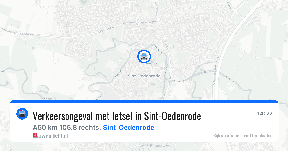 Verkeersongeval met letsel in Sint-Oedenrode — 19 jun 2026