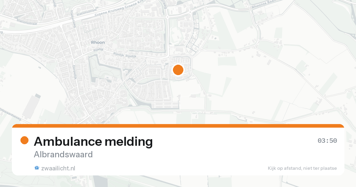 Ambulance melding — 31 jan 2026