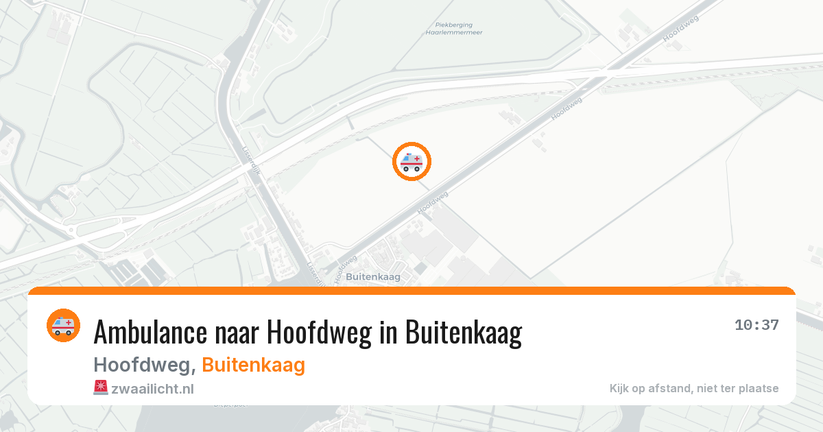 Ambulance naar Hoofdweg in Buitenkaag — 12 jul 2026