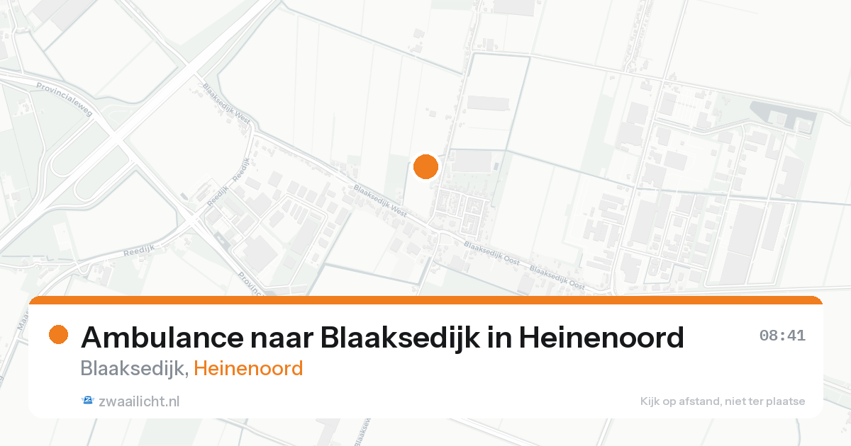 Ambulance naar Blaaksedijk in Heinenoord — 7 feb 2026