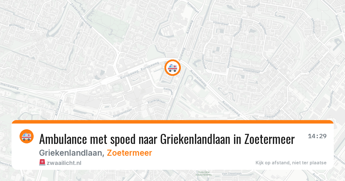 Ambulance met spoed naar Griekenlandlaan in Zoetermeer — 21 jan 2026